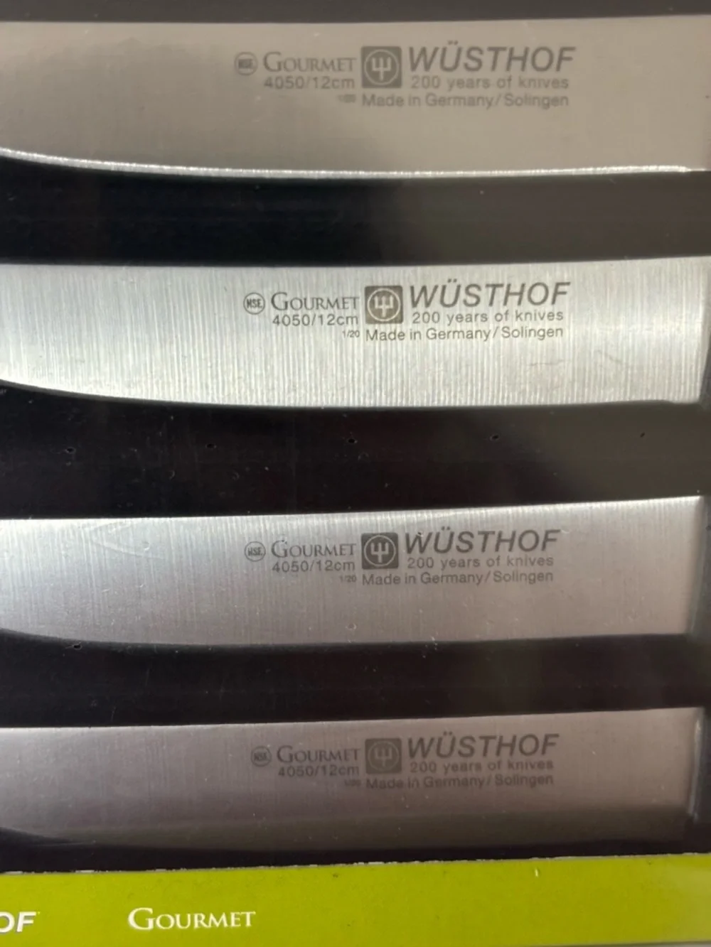 Wusthof Gourmet 4-Piece Steak Knife Set - 9729 / 4050/12cm - NEW - Germany - Picture 10 of 10